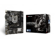 BIOSTAR H310MHP 3.0, Socket 1151, Intel® H310 (9th/8th Gen CPU), Dual 2xDDR4-2666, CPU Intel graphics, VGA, HDMI, 1xPCIe X16, 4xSATA3, 2xPCIe X1, ALC897 HDA, 1GbE LAN, 1xCOM Port Header, 4xUSB3.2, 95W, mATX